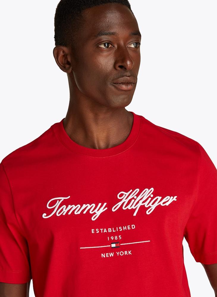 TOMMY HILFIGER Regular Fit T-Shirt With Script Logo  - Image 3