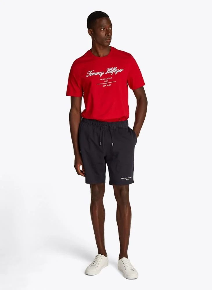 TOMMY HILFIGER Regular Fit T-Shirt With Script Logo