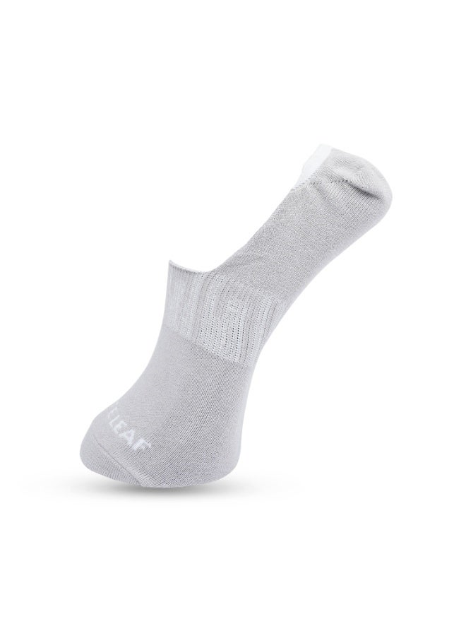 الورقة البيضاء 3 أزواج من الجوارب القصيرة للرجال المصنوعة من القطن - قابلة للتنفس، تمتص الرطوبة، متينة - 3 أزواج (رمادي فاتح، أسود، أبيض) - مقاس واحد - Image 3