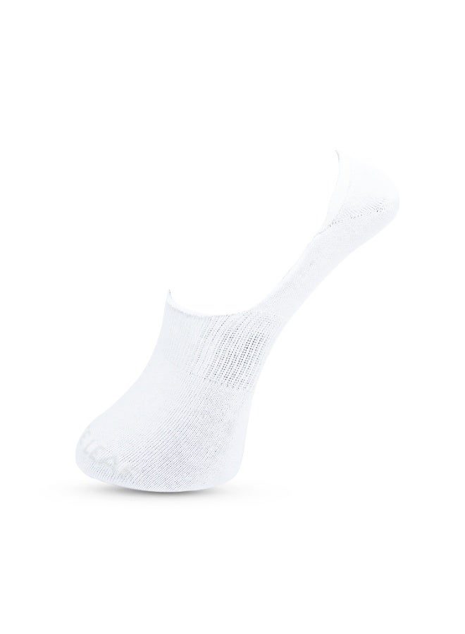 الورقة البيضاء 3 أزواج من الجوارب القصيرة للرجال المصنوعة من القطن - قابلة للتنفس، تمتص الرطوبة، متينة - 3 أزواج (رمادي فاتح، أسود، أبيض) - مقاس واحد - Image 4