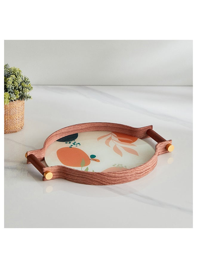 Home Box صينية زجاجية دائرية فيستا 30.5×39×4 سم - Image 2