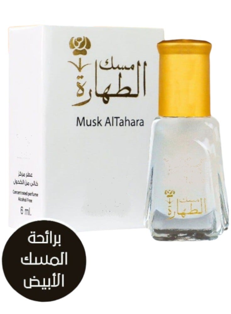 Musk Al Tahara – Original White Tahara Musk – 6ml – Concentrated Unisex Body Perfume