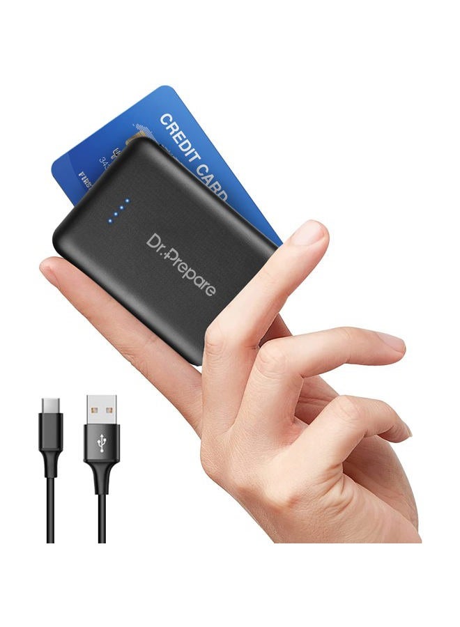 Dr. Prepare 10000mAh Battery Pack Charger Portable, 5V 3A USB C Power Bank with Dual Output, Ultra-Compact External Battery Pack for Heated Vest, Heated Jacket, iPhone and iPad - Image 1