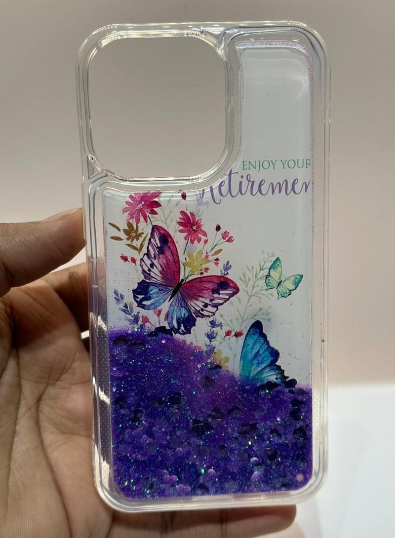 ipefet iphone 13 pro back cover for girls and women purple colour - Image 1