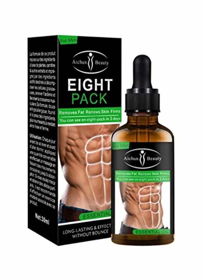 Aichun beauty Eight Pack Abdominal Essential Oil for Men Strong Waist Manly Torso Smooth Lines Press Fitness Belly Burning Muscle Fat Remove Renews Skin Weight Loss Slimming Cream 30ml  - Image 3