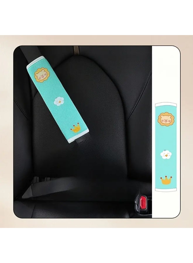 مُعدِّل حزام أمان مقعد السيارة للأطفال طقم قطعتين واقٍ للكتف والبطن غطاء حزام أمان مريح - Image 3