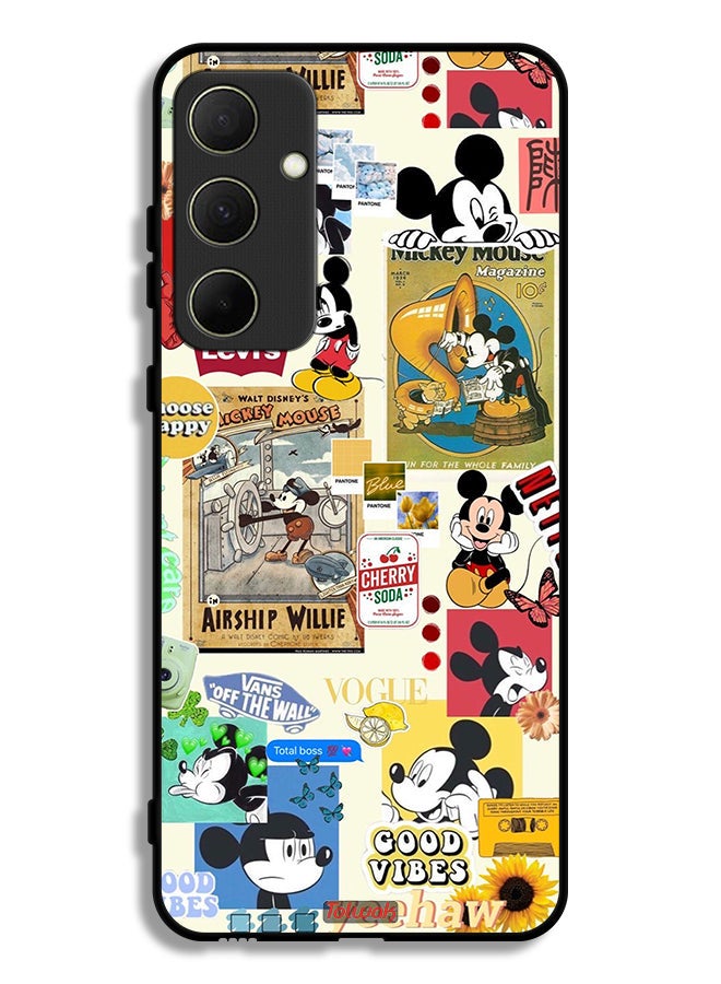 Tolwak Samsung Galaxy A35 5G Protective Case Cover Chose Happy And Stickers - Image 1
