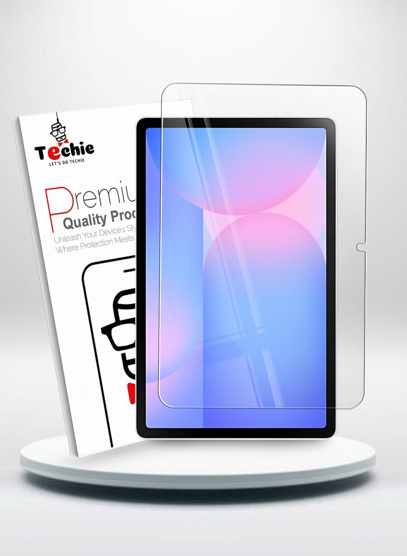 Techie Samsung Galaxy Tab S10 11" 2024/ Tab S9 FE 10.9"/ Tab S9 2023/ Tab S8 2022/ Tab S7 2020 11 inch HD Clear Tempered Glass Screen Protector Bubble Free Easy Installation - Image 1