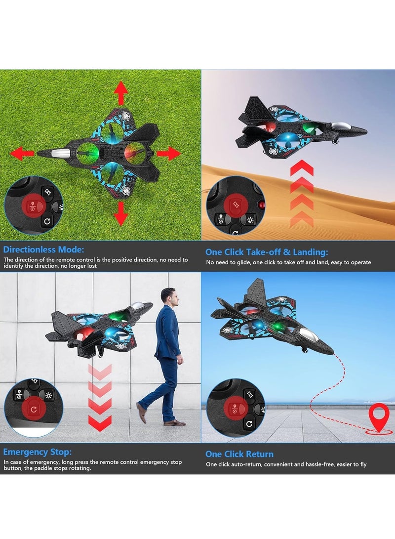 MAGIC VAULT طائرة RC 2.4GHz طائرة رباعية التحكم عن بعد L0712 – تثبيت تلقائي، قلب 3D وأضواء LED، قابلة للشحن عبر USB RTF للمبتدئين، الأطفال والبالغين، تصميم متين من رغوة EPP - Image 3