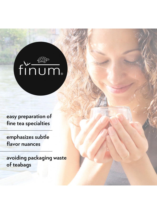 finum Finum Disposable Paper Tea Filter Bags for Loose Tea, Brown, Large, 100 Count - Image 3