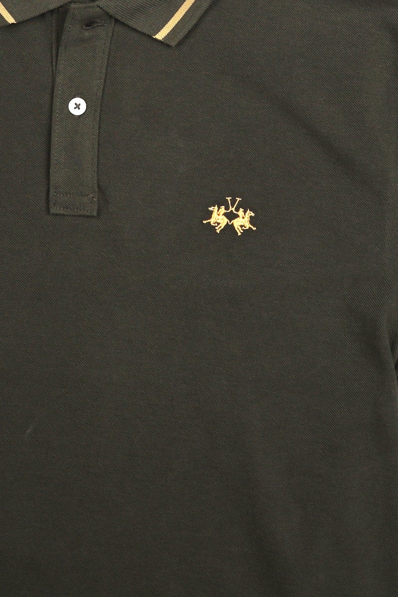 La Martina Men Regular Fit Embroidered Logo Short Sleeve Polo Shirt, Olive - Image 5