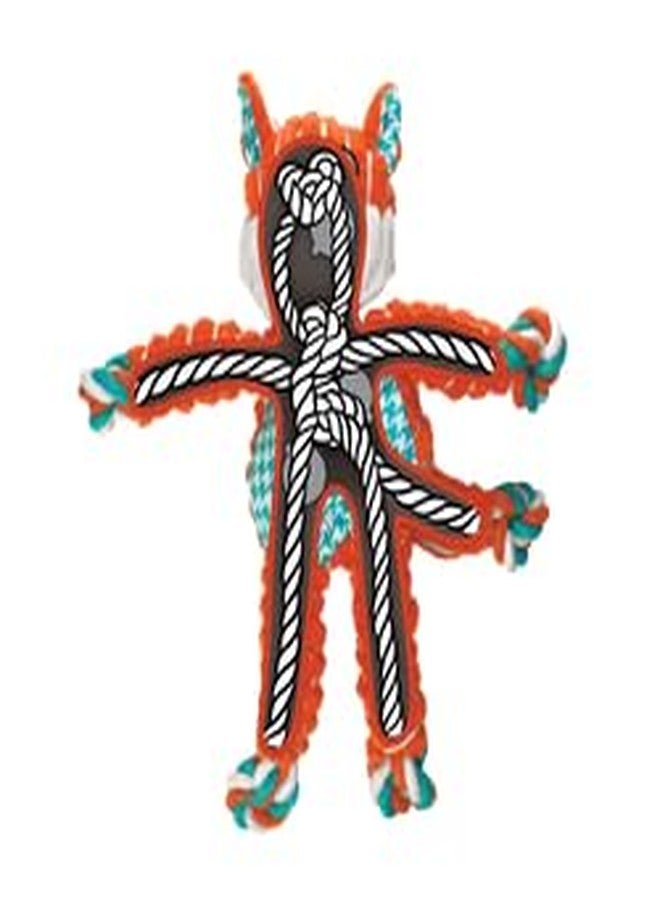 KONG Floppy Knots Dog Toy Bundle for Small/Medium Dogs - Durable Plush Toys with Internal Knotted Ropes & Squeakers - Minimal Stuffing for Less Mess (Bunny and Fox, Small/Medium) - Image 2