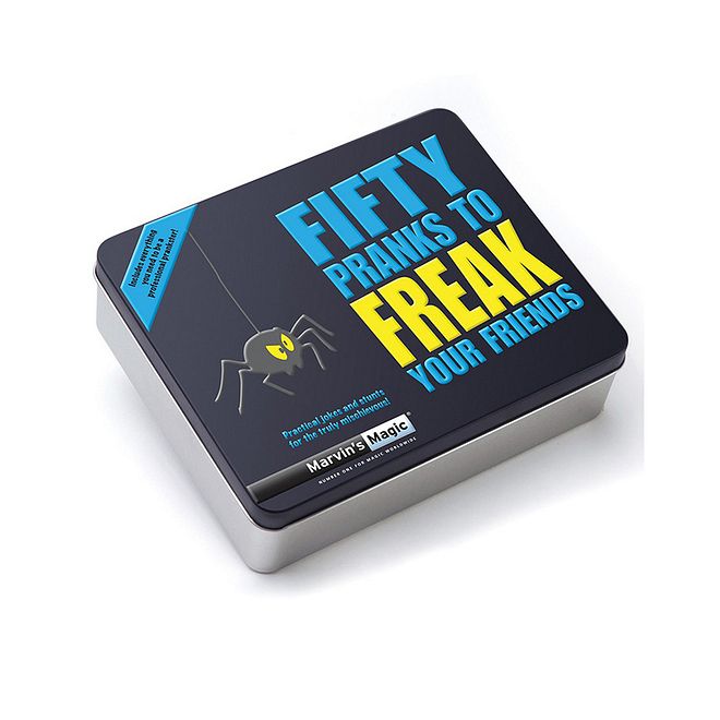 Marvin's Magic Fifty Pranks to Freak Your Friends - Joke-Packed Kit for Young Pranksters, 8 Years, 18x15x5cm - Image 1