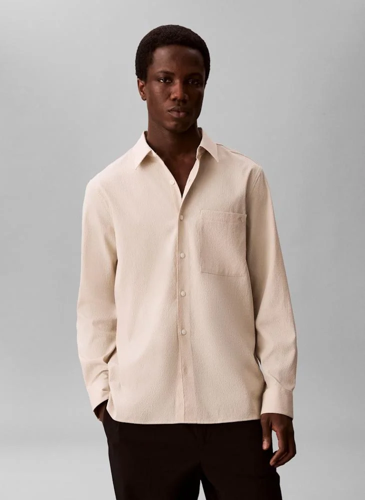 CALVIN KLEIN Seersucker Classic Shirt