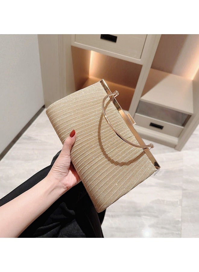 SHABILI Women's Fashion Luxury Evening Clutch Bag, Ladies Designer Chain Banquet Package Handbag Tote Bags Shoulder Bag, Casual Solid Color Crossbody Bag Satchel bag Side Bag Carry Bag for College Students  - Image 2