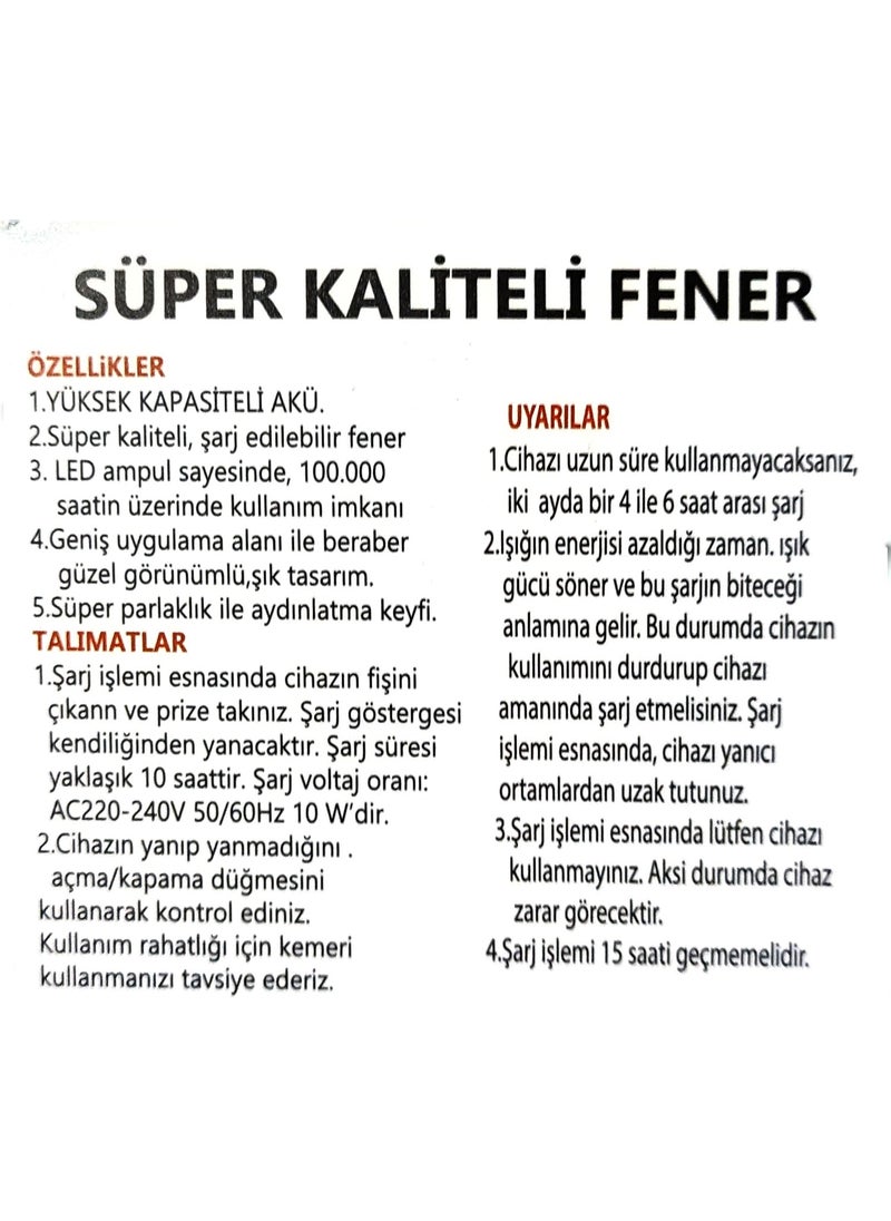 İtalyano Italiano 10W Kanburl Flashlight Long Lasting  - Image 3