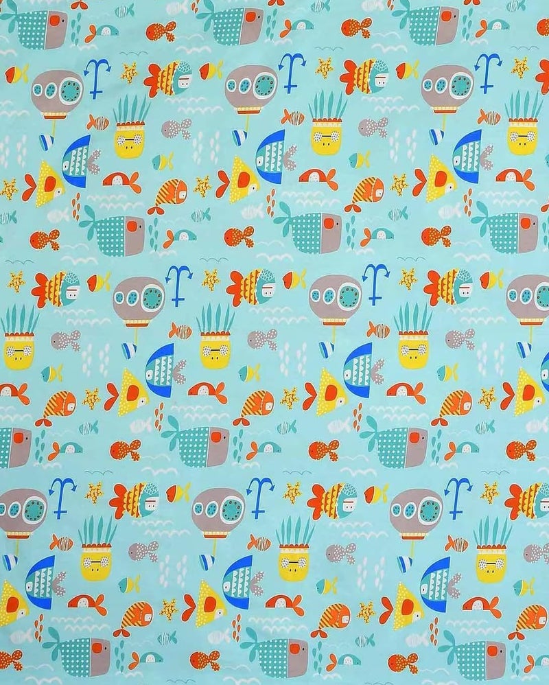 Blenzza Deco™ Glace Cotton Single Bed Reversible Babies 1 Kids Comforter & 1 Single Flat Bed Sheet with 1 Pillow Cover (Design 14) (0 to 8 Years Kids) - Image 5