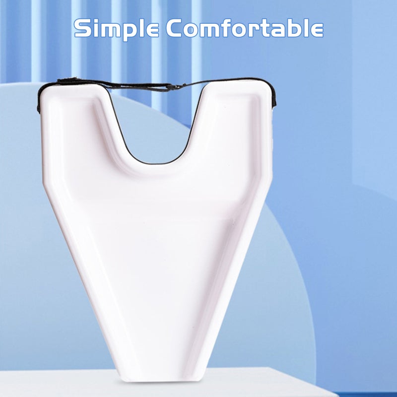 Hair Washing Tray: White PP Material, U-shaped Ergonomic Back Cushion - V-shaped Quick Drain, Neck-friendly Hair Washing Board for Home Salon, Elderly, Disabled, Pregnant Women & Kids - Image 4