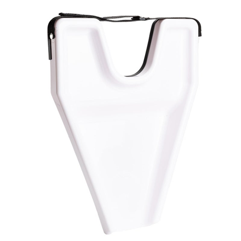 Hair Washing Tray: White PP Material, U-shaped Ergonomic Back Cushion - V-shaped Quick Drain, Neck-friendly Hair Washing Board for Home Salon, Elderly, Disabled, Pregnant Women & Kids - Image 1