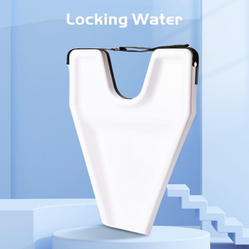 Hair Washing Tray: White PP Material, U-shaped Ergonomic Back Cushion - V-shaped Quick Drain, Neck-friendly Hair Washing Board for Home Salon, Elderly, Disabled, Pregnant Women & Kids - Image 3