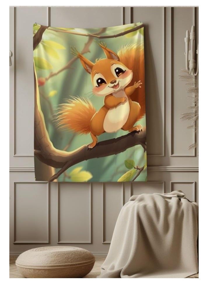 عام بطانية رقيقة من الفانيلا الكرتونية للأطفال أو الطلاب (دافئة ومريحة ومناسبة للنوم والألعاب) 100 سم * 150 سم - 432 - Image 1