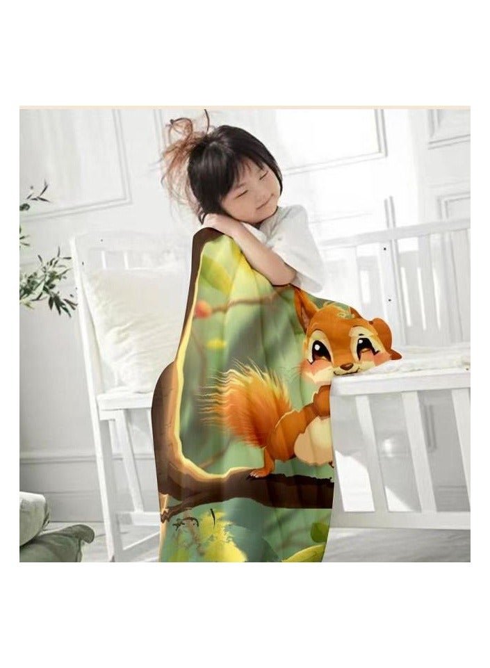 عام بطانية رقيقة من الفانيلا الكرتونية للأطفال أو الطلاب (دافئة ومريحة ومناسبة للنوم والألعاب) 100 سم * 150 سم - 432 - Image 3