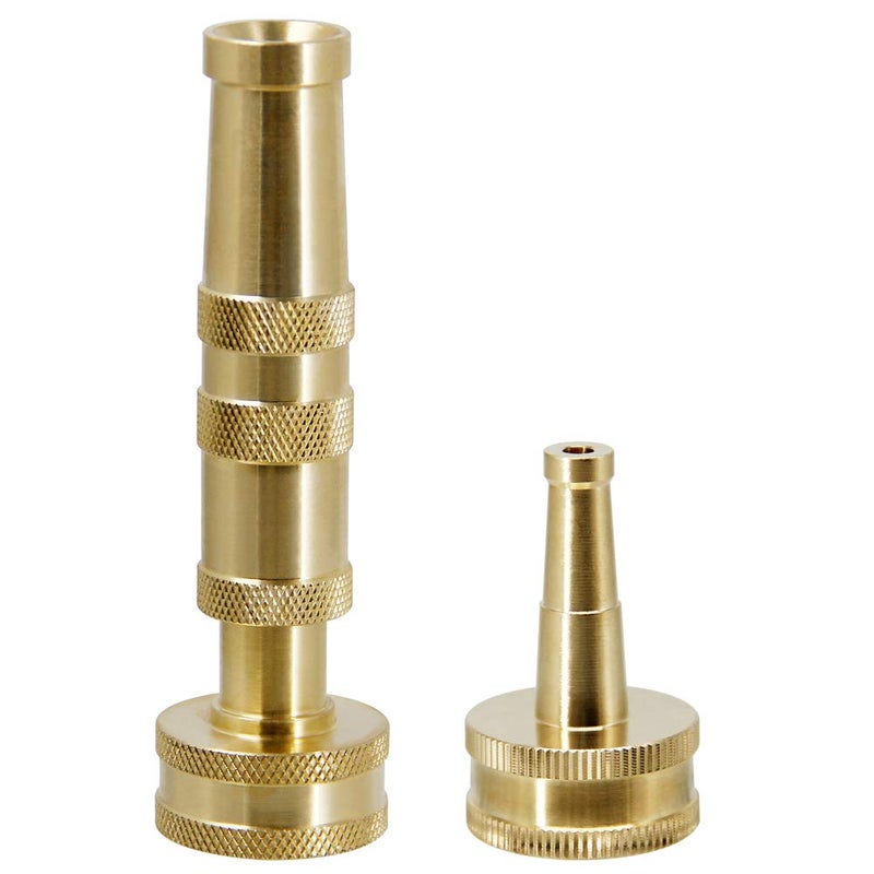 Twinkle Star Solid Brass Heavy Duty Adjustable Twist Hose Nozzle Jet Sweeper Nozzle, TWIS3231 - Image 1