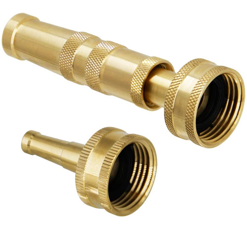 Twinkle Star Solid Brass Heavy Duty Adjustable Twist Hose Nozzle Jet Sweeper Nozzle, TWIS3231 - Image 2