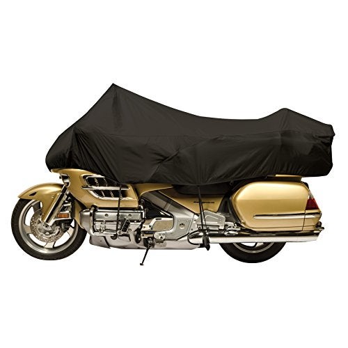 Dowco Guardian 05140 Travel Ready Water Resistant Reflective Premium Motorcycle Half Cover: Black, Large Touring - Image 3
