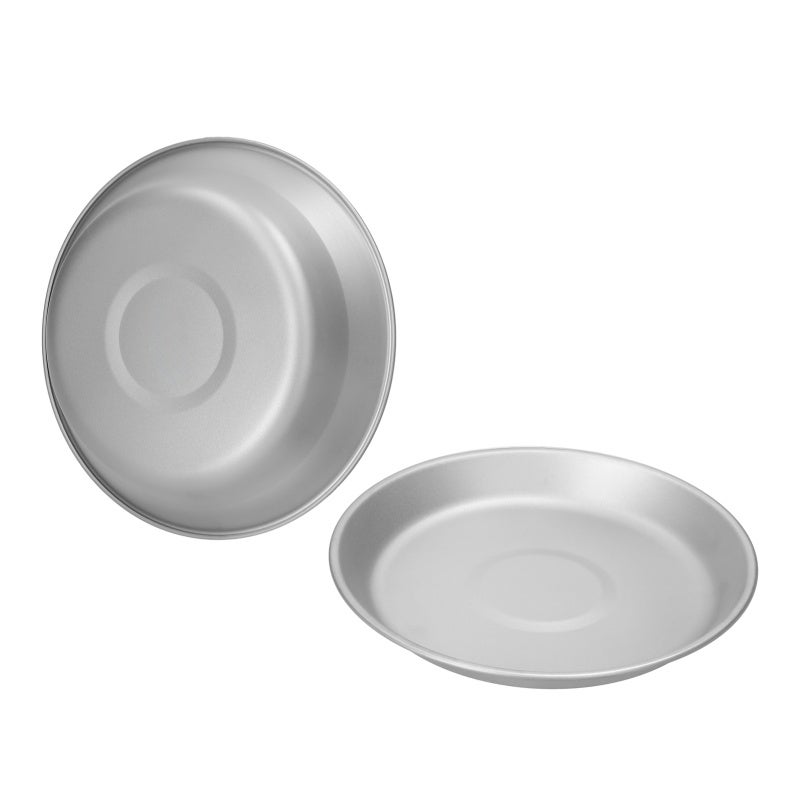 Titanium Plate 270ml Lightweight & Strong - Rust-Proof Corrosion-Resistant Portable Plate for Outdoor Camping Picnic Home Kitchen Use - Image 2