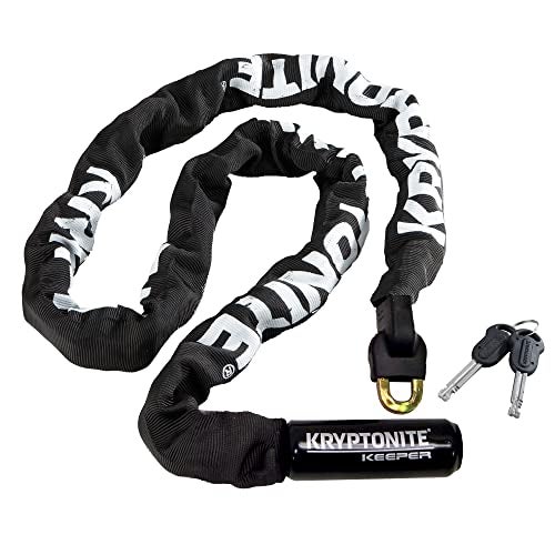 Kryptonite Keeper 712 Bike Chain Lock, 4 Feet Long Heavy Duty Anti-Theft Bicycle Chain Lock with Keys for Bike, Motorcycle, Scooter, Bicycle, Door, Gate, Fence,Black - Image 1
