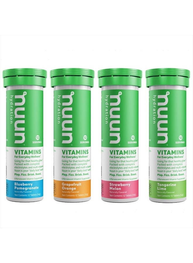 Nuun أقراص فيتامينات الترطيب + فيتامينات، فواكه مختلطة، عبوة من 4 قطع (48 وجبة) - Image 2