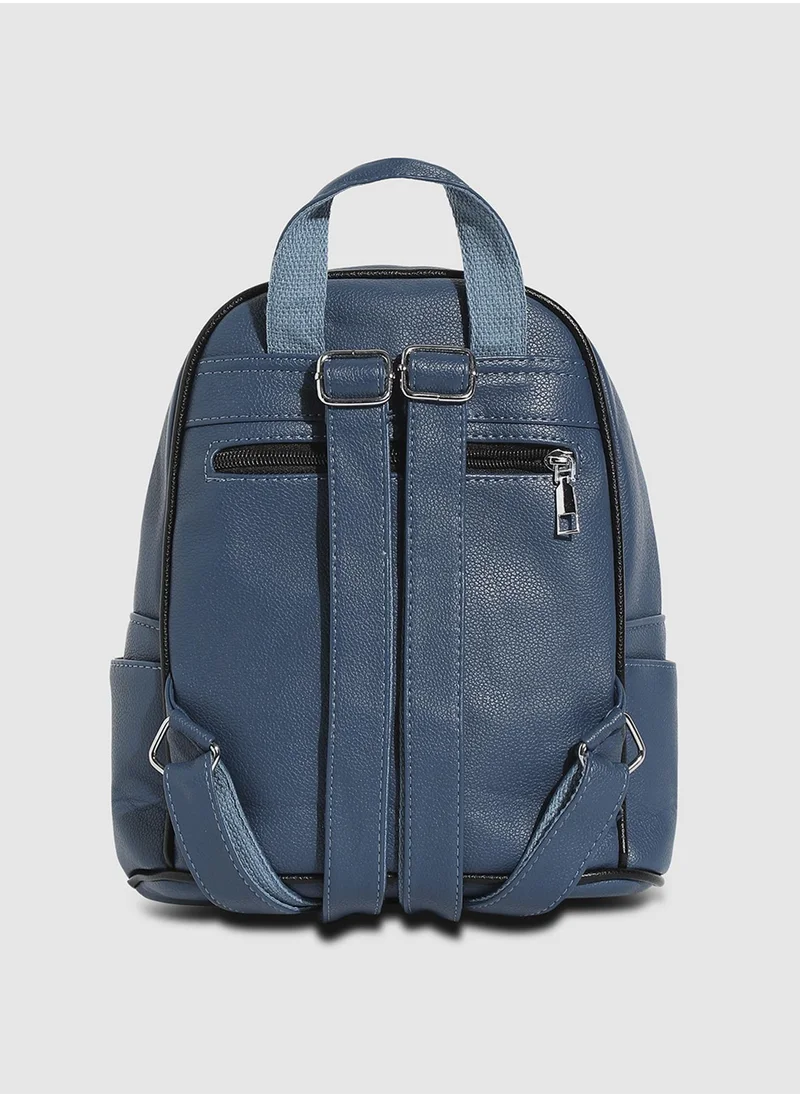صوص هاوت Elevated Round Mini Backpack - Indigo Blue