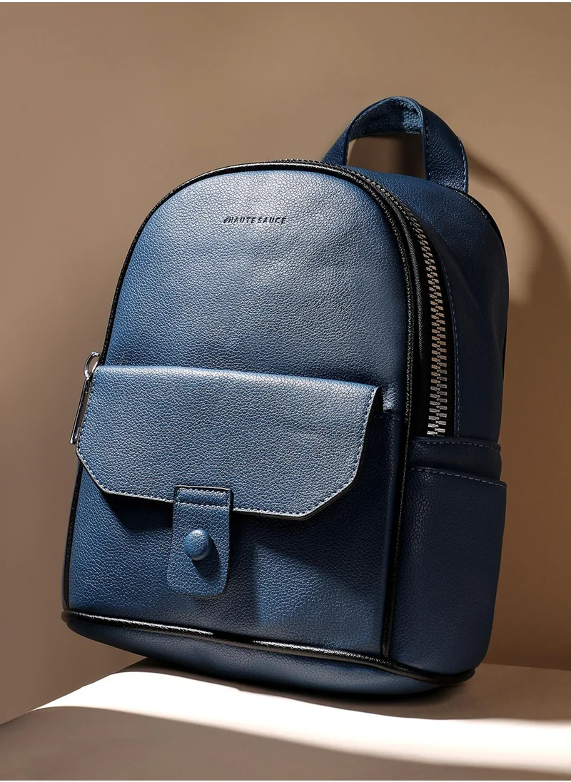 صوص هاوت Elevated Round Mini Backpack - Indigo Blue