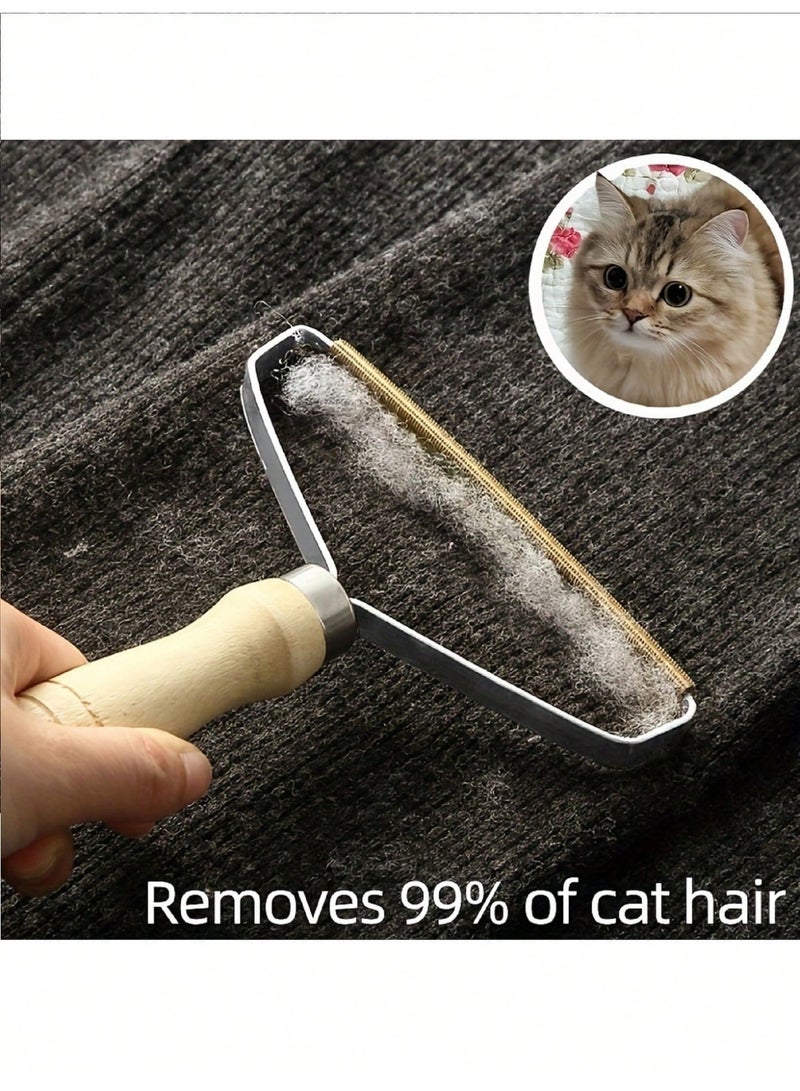 فرشاة إزالة شعر الحيوانات الأليفة للقطط والكلاب – أداة تنظيف فعالة لإزالة الشعر والوبر من الملابس والأثاث والسجاد - Image 2