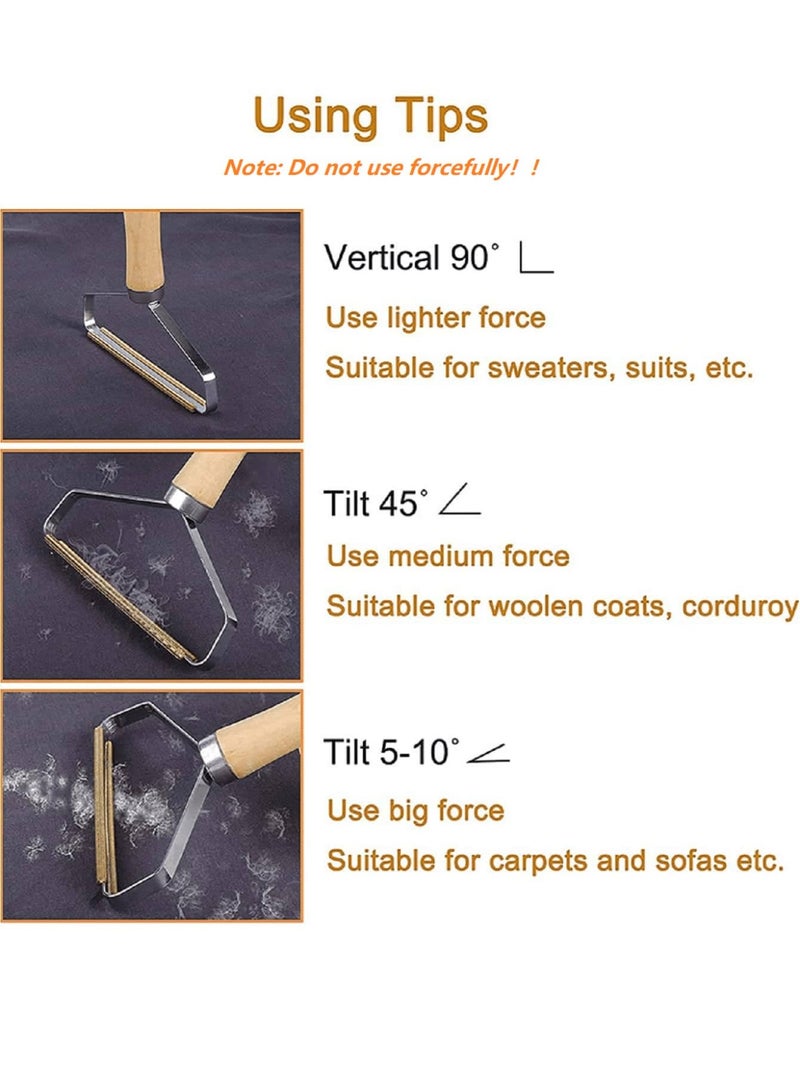 فرشاة إزالة شعر الحيوانات الأليفة للقطط والكلاب – أداة تنظيف فعالة لإزالة الشعر والوبر من الملابس والأثاث والسجاد - Image 3