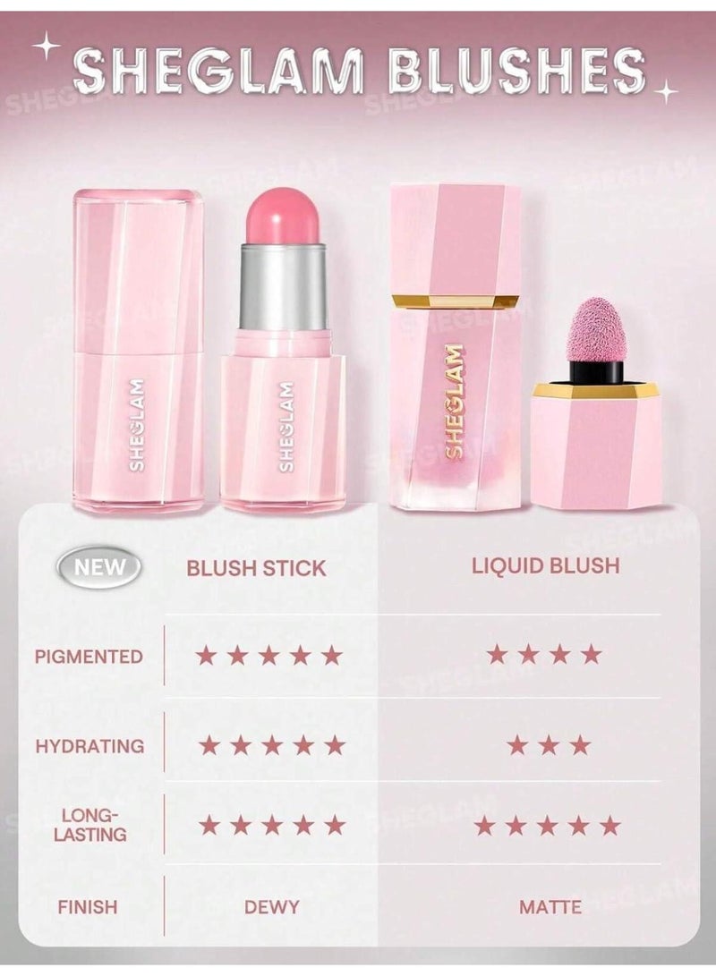 SHEGLAM Buttery Bliss Stick Blush Cherry Pick - 6g Cherry Pick‏ - Image 5