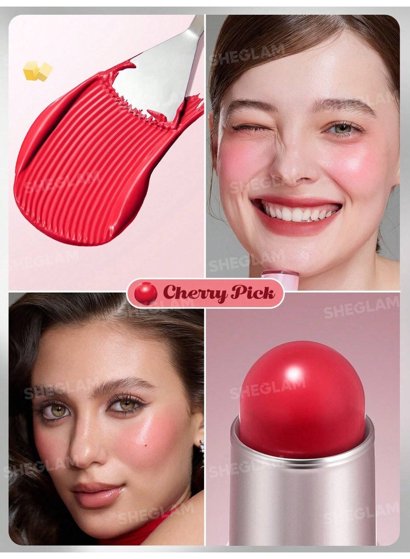 SHEGLAM Buttery Bliss Stick Blush Cherry Pick - 6g Cherry Pick‏ - Image 2