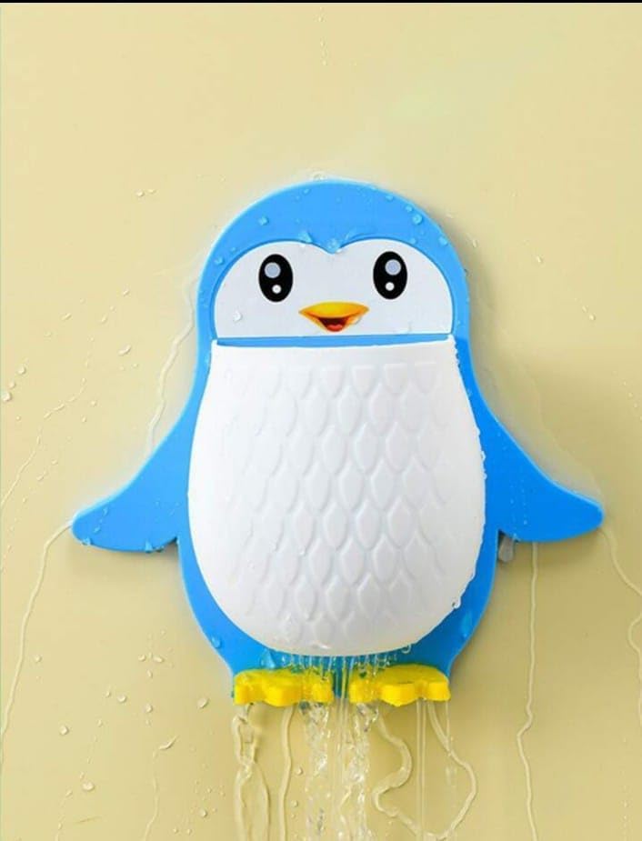 MERCEHIVE Penguin Storage Box & Bedside Wall Toothbrush Holder | Adhesive Wall Shelf with Phone Bracket | Office Wall Organizer & Pen Holder (Pack of 2) - Image 2