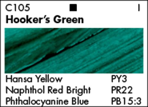 Grumbacher Academy Acrylic Paint, Gloss, 90ml/3 oz Metal Tube, Hooker's Green Hue - Image 2