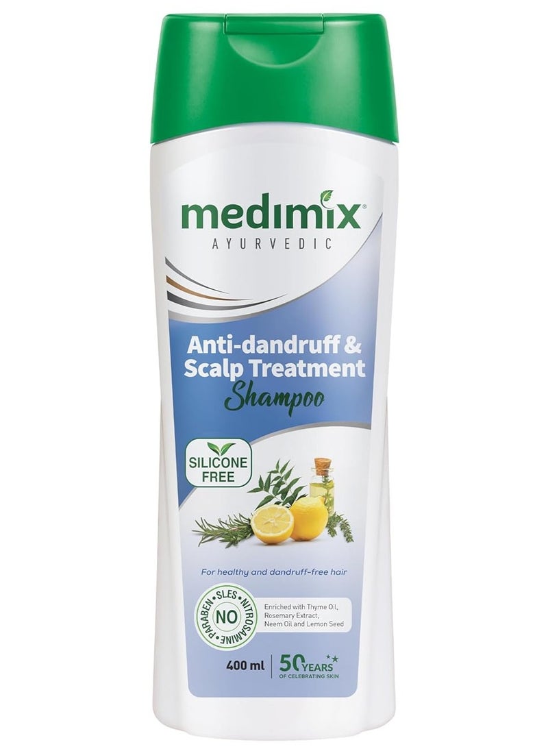 Medimix Medimix Ayurvedic Anti Dandruff and Scalp Treatment Shampoo 400ml  - Image 1