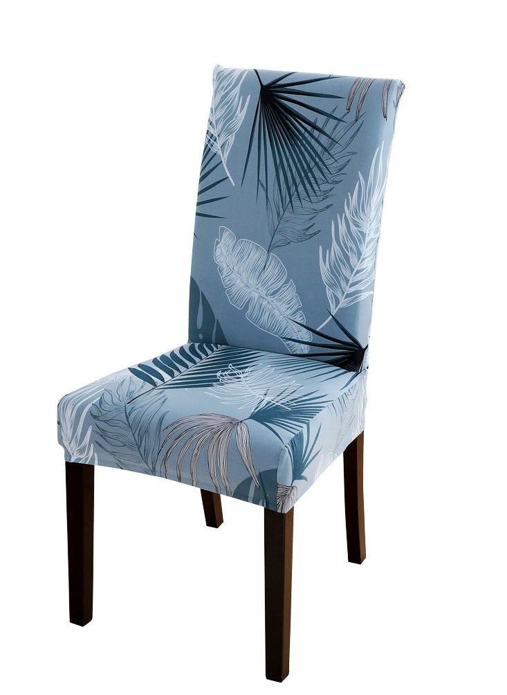 Loquat 4-Piece Dining Chair Cover Blue 38x46centimeter  - Image 2