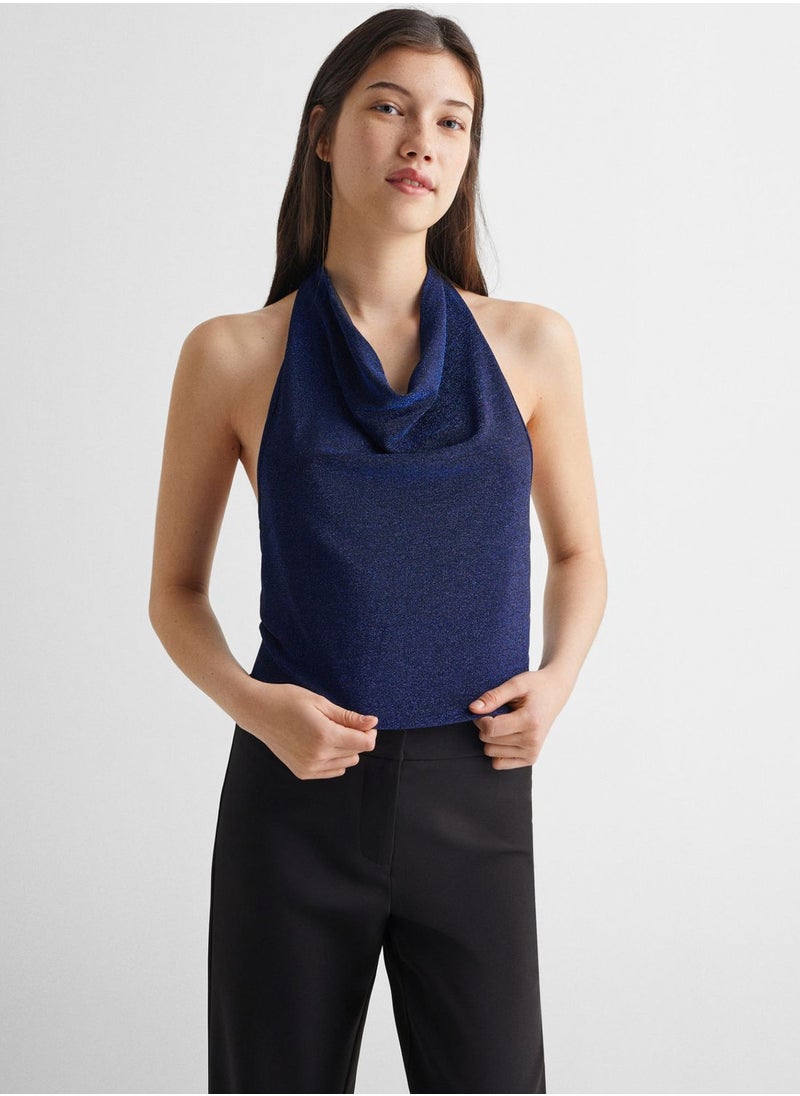 MANGO - Youth Lurex Knitted Top - Image 1