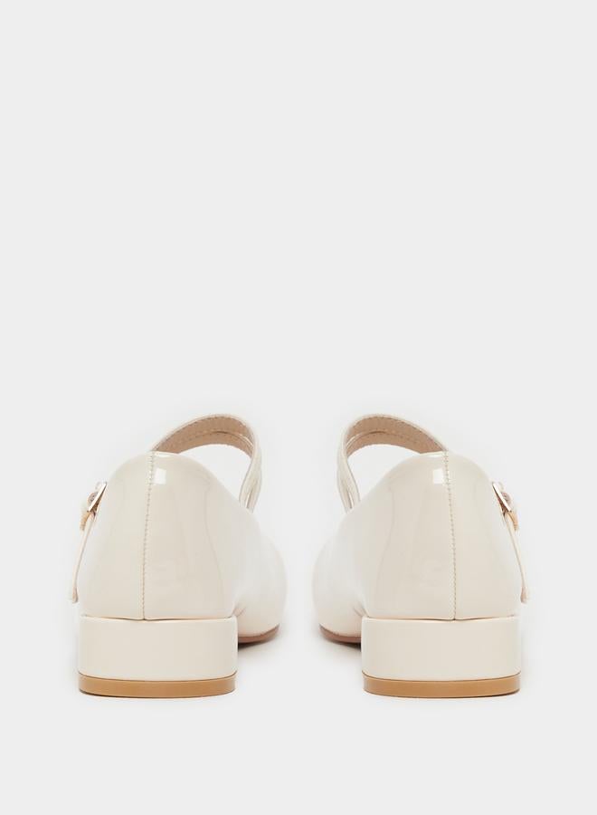 Styli Styli Plain Square Toe Buckle Strap Shoes  - Image 5