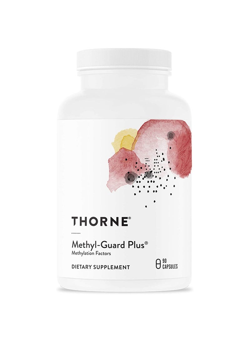 ثورن Methyl-Guard Plus يدعم الميثيل والمستوى الصحي من الهوموسيستين - خالٍ من الغلوتين ومنتجات الألبان | 90 كبسولة مكمل غذائي  - Image 1