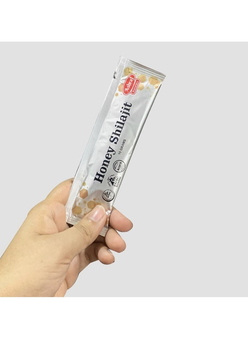 Ashraf Naturals Honey Shelajit sachets 15 x 15gram - Image 2