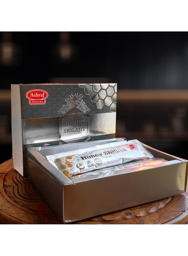 Ashraf Naturals Honey Shelajit sachets 15 x 15gram - Image 3