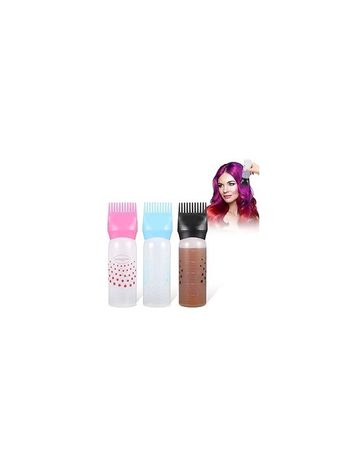 Generic Hair Oil Bottle, Oil Comb 120ML Hair Tools Hair Dye Applicator Brush Bottles Styling Tool Hair Coloring 1 PCS - Image 1