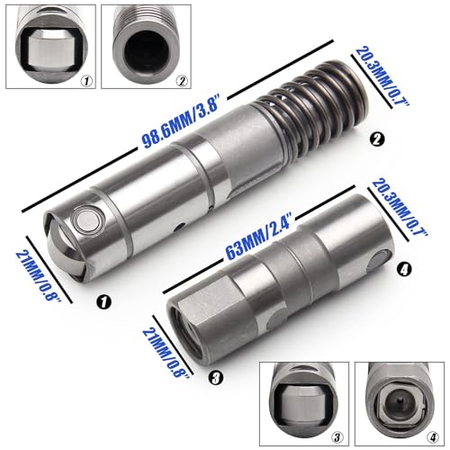 HTRACING 16 Pcs Active Fuel Management AFM DOD Roller Lifters Valve Lifters Hydraulic Compatible with Chevy GMC Cadillac Buick 5.3L 6.0L 2007-12 Replaces 12619820 17122490 12645725 (8+8) - Image 2