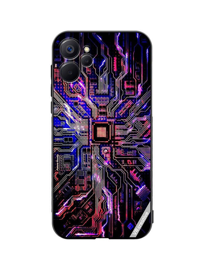 VR CREATIVE Protective Case Cover For Realme 9i 5G Techno Color Design Multicolour - Image 1